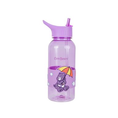 Vaso de plástico con sorbete y funda 1000ml púrpura serie care bears -  Care Bears