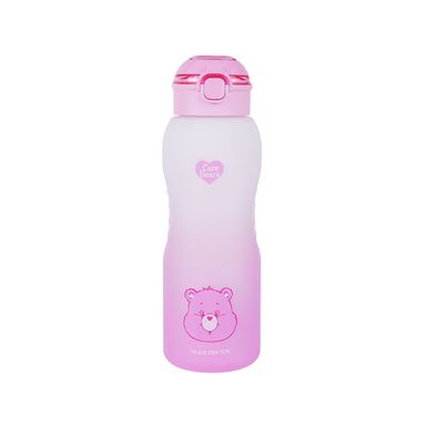 Tomatodo de plástico con tapa abatible automática 1500ml rosa serie care bears -  Care Bears