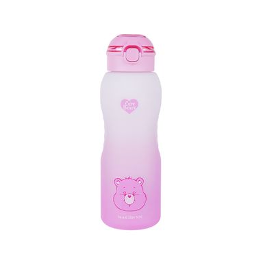 Vaso de plástico con tapa abatible automática 1500ml rosa serie care bears -  Care Bears