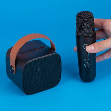 Micrófono y parlante inalámbrico modelo m8 negro miniso -  Miniso