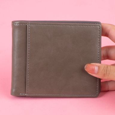 Cartera para hombre basica café -  Miniso