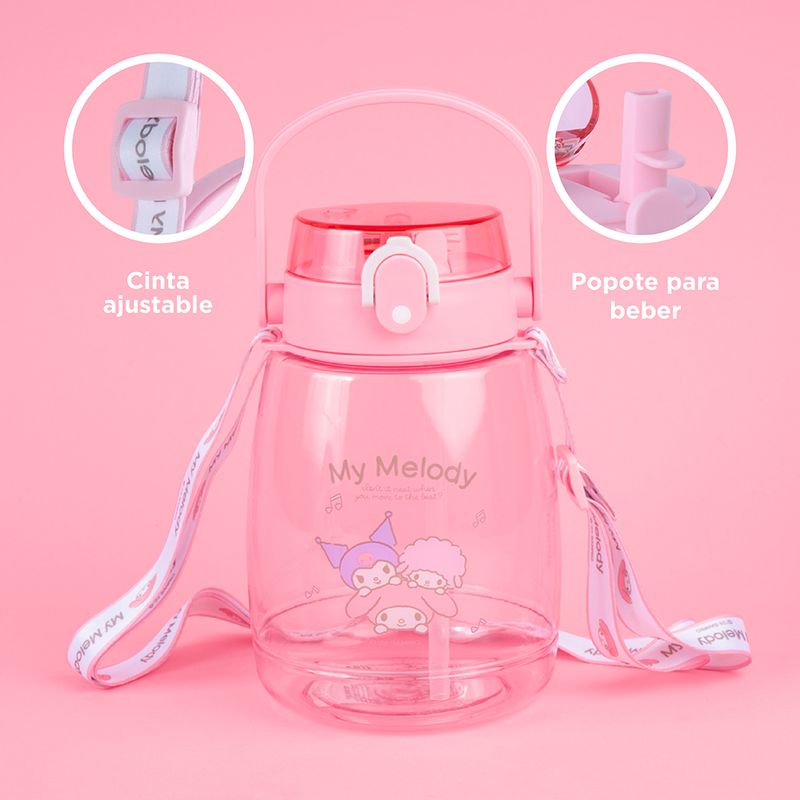 Botella-de-pl-stico-con-correa-1300ml-mymelody-serie-sanrio-rosa-Sanrio-6-23531