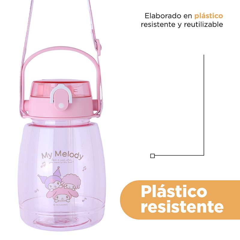 Botella-de-pl-stico-con-correa-1300ml-mymelody-serie-sanrio-rosa-Sanrio-7-23531