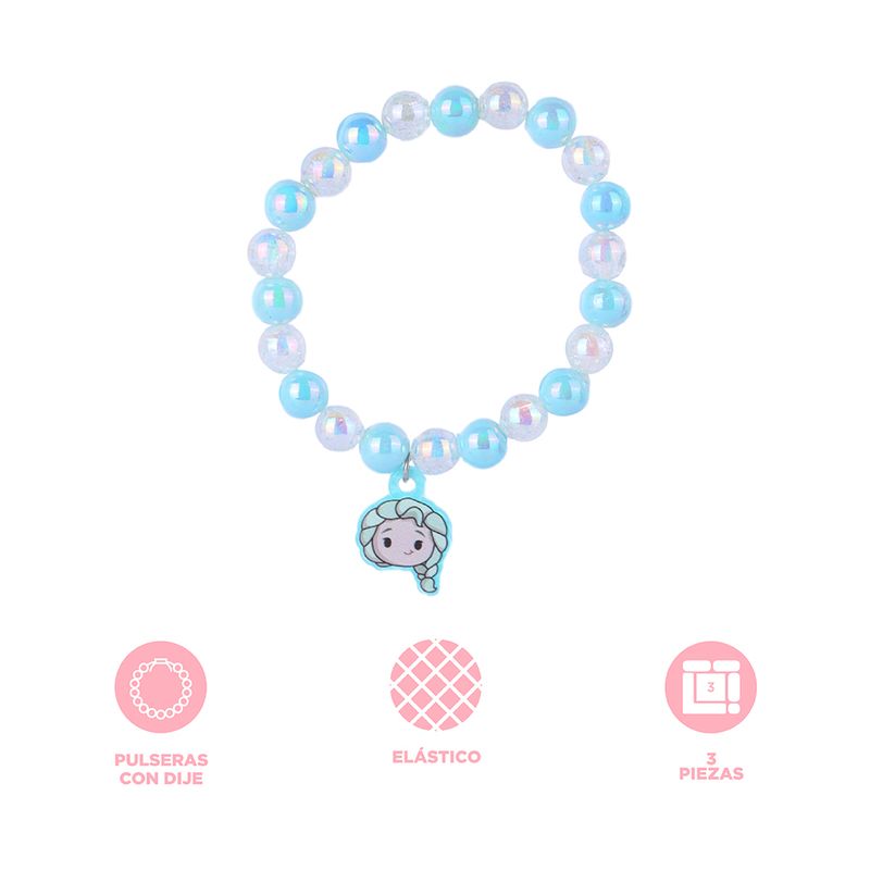 Set-de-pulseras-disney-frozen-perlitas-con-dije-3pzas-Frozen-3-23673
