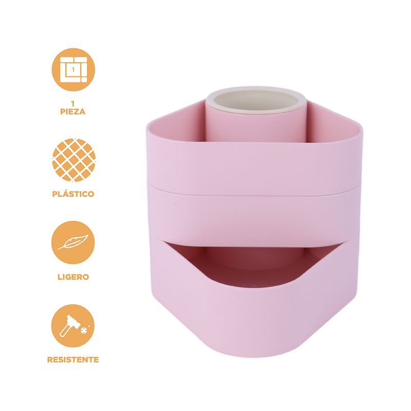 Organizador-de-pl-stico-giratorio-de-3-compartimentos-color-rosa-serie-miniso-Miniso-3-23700