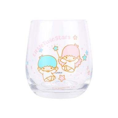 Vaso de vidrio con personajes de sanrio 360 ml little twin stars -  Sanrio