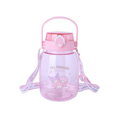 Botella de plástico con correa 1300ml mymelody serie sanrio rosa -  Sanrio