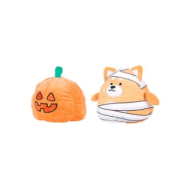 Peluche halloween 26 cm de doble cara shiba inu calabaza serie mini family -  Mini Family