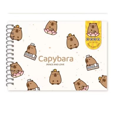 Stickers libro reutilizable 40 hojas D serie capibara -  Capibara