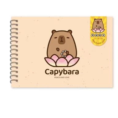 Stickers libro reutilizable 40 hojas C serie capibara -  Capibara
