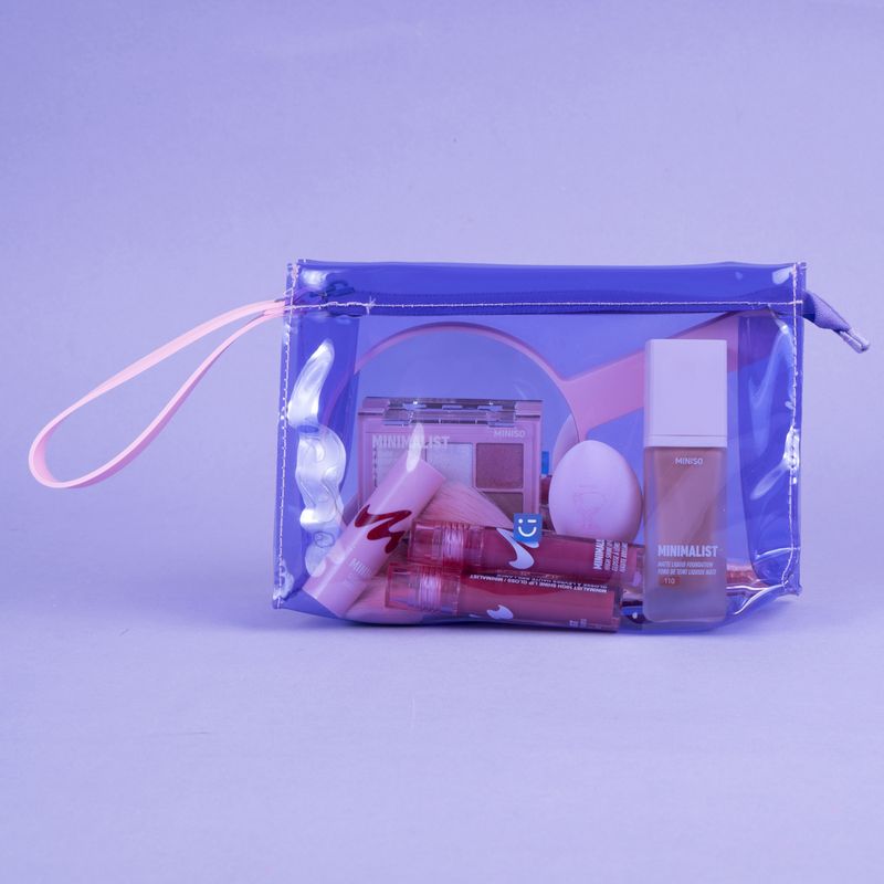 Cosmetiquera-miniso-serie-clear-plastic-triangular-morado-Miniso-7-23172