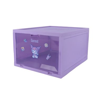 Organizador de plástico caja de zapatos apilable de personajes de sanrio kuromi -  Sanrio