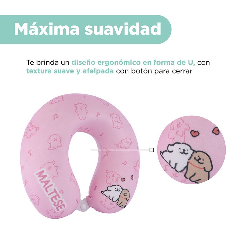 Almohada-de-viaje-de-espuma-viscoel-stica-rosa-serie-maltese-Maltese-5-23482