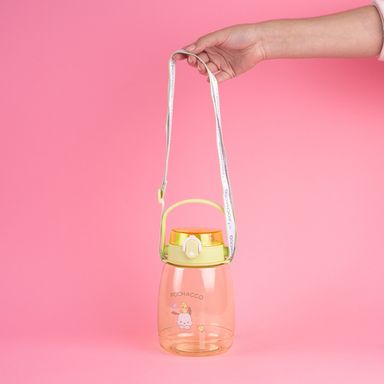 Botella de plástico con correa 1300ml pochacco serie sanrio verde -  Sanrio