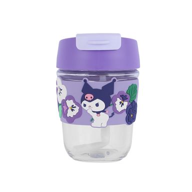 Vaso de vidrio con personajes de sanrio 350 ml kuromi -  Sanrio
