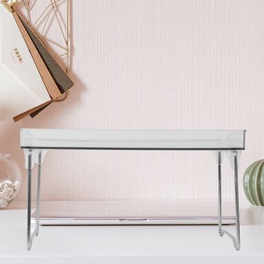 Estante de pet transparente plegable para escritorio -  Miniso