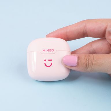 Audífonos tws series wink modelo w66 rosa miniso -  Miniso