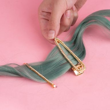 Set de broches para cabello miniso serie metal strass 2 pzas. -  Miniso
