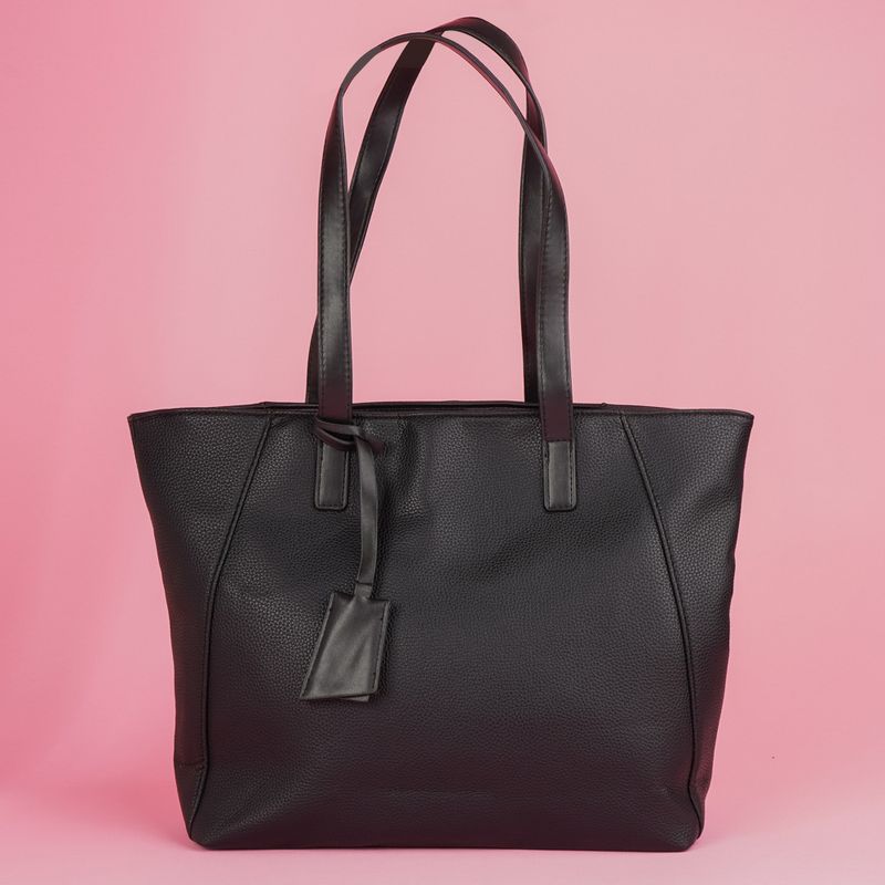Bolso-tote-clasico-miniso-tipo-piel-texturizado-negro-Miniso-3-24178