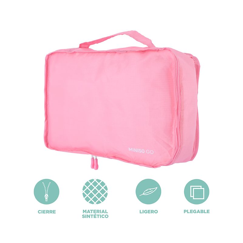 Organizador-de-viaje-bolsa-de-almacenamiento-de-ropa-plegable-minigo-4-0-s-rosa-Miniso-3-24198