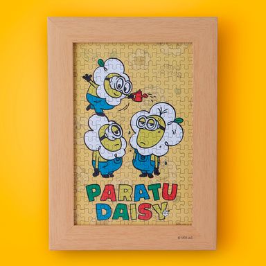 Rompecabezas de 100 piezas con marco de fotos de la colección daisy serie minions -  Minions