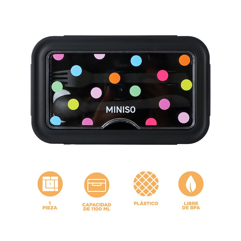 Contenedor-para-alimentos-fiambrera-serie-dots-1100ml-negro-Miniso-4-24210