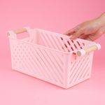 Organizador-de-pl-stico-apilable-mori-girl-con-mango-de-madera-l-rosa-Miniso-2-24233