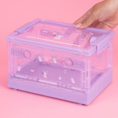 Organizador de plástico plegable con apertura lateral de personajes de sanrio xxs kuromi -  Sanrio