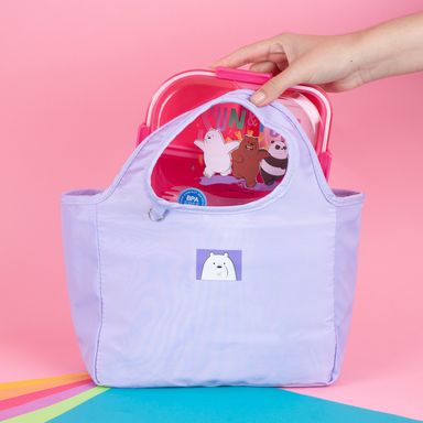 Lonchera grande colección wbb serie seaside festival music morado -  We Bare Bears