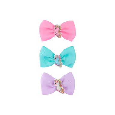 Set de broches para cabello miniso serie fairy tale moños unicornio 3 pzas. -  Miniso