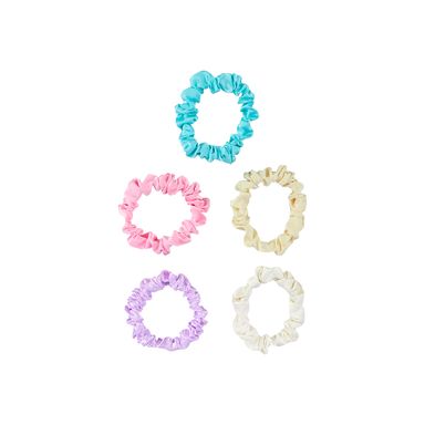 Set de ligas para cabello miniso serie macaron corrugadas mix de colores 5 pzas. -  Miniso