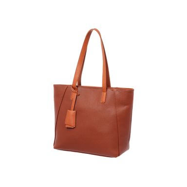 Bolso tote clasico miniso tipo piel texturizado café -  Miniso