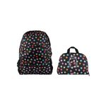 Organizador-de-viaje-mochila-escolar-plegable-serie-dots-negro-Miniso-1-24234