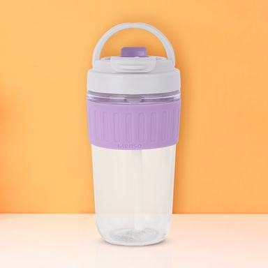 Vaso de vidrio con asa 500 ml púrpura -  Miniso
