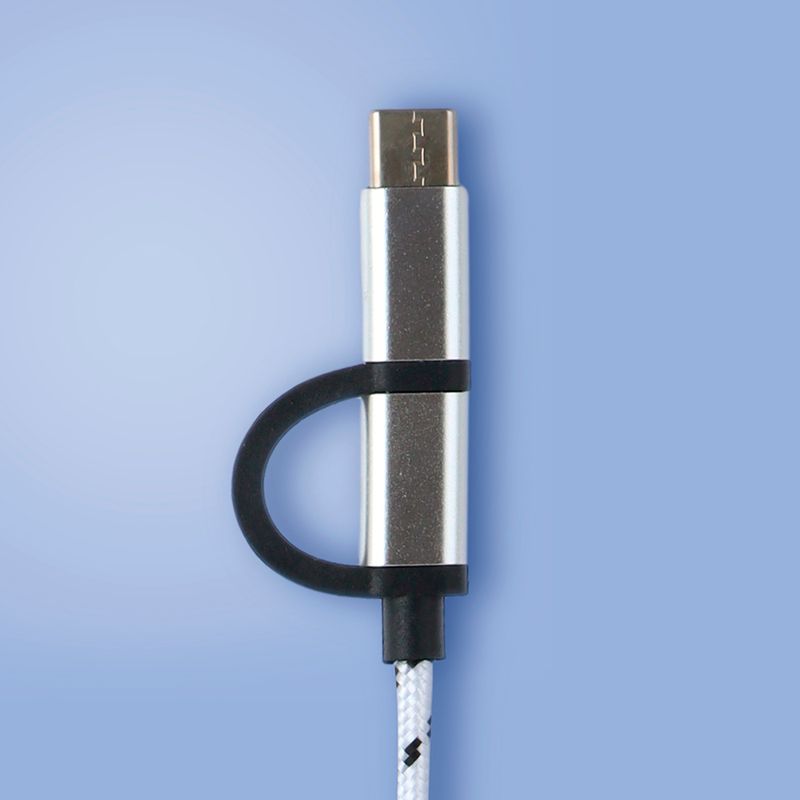Adaptador-micro-y-tipo-c-a-usb-plateado-miniso-Miniso-2-23800