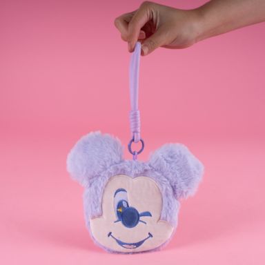 Monedero de peluche disney mickey mouse morado -  Disney