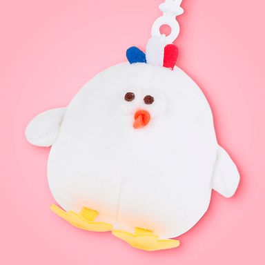 Llavero francia pollo blanco 8cm serie mini family -  Mini Family