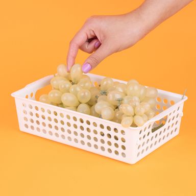 Organizador de plástico m blanco 24.5*15.5*6.5cm -  Miniso