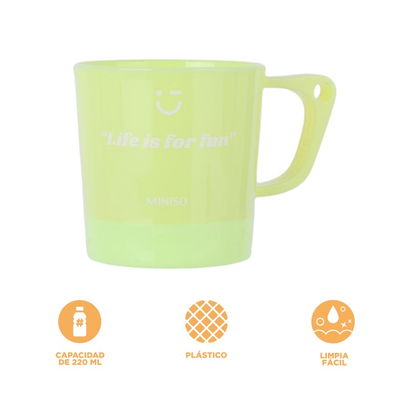Taza-de-pl-stico-de-color-solido-220-ml-verde-Miniso-3-23958