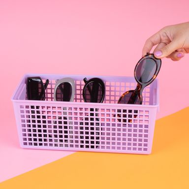 Organizador de plástico s púrpura 28.5*13*11.5cm -  Miniso