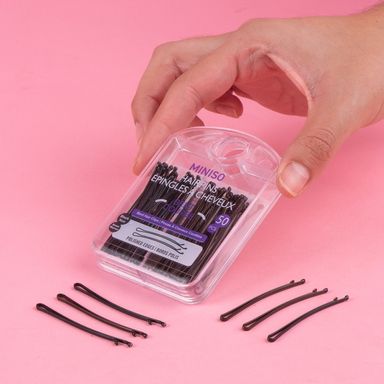 Estuche de pasadores para cabello miniso 5cm 50 pzas -  Miniso