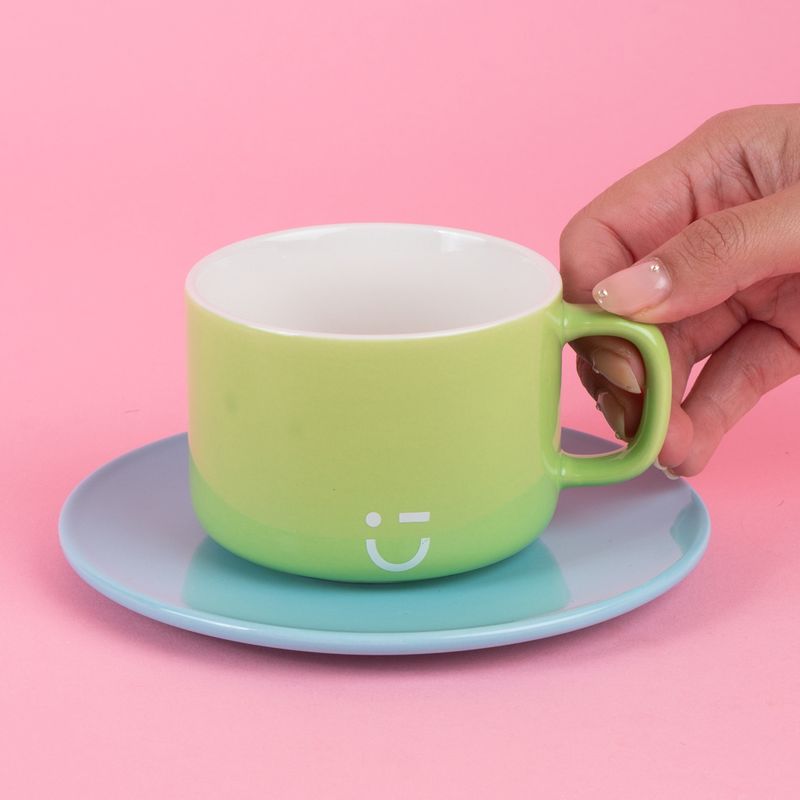 Taza-con-posavasos-rainbow-series-210-ml-verde-Miniso-2-24067