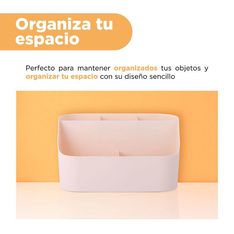Organizador-de-pl-stico-de-5-ranuras-mori-girl-beige-Miniso-5-24077