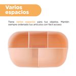 Organizador-de-pl-stico-de-5-ranuras-mori-girl-beige-Miniso-6-24077