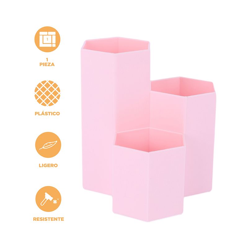 Organizador-de-pl-stico-portalapices-de-3-ranuras-mori-girl-rosa-Miniso-4-24079