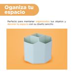 Organizador-de-pl-stico-portalapices-giratorio-de-5-ranuras-mori-girl-verde-Miniso-4-24081
