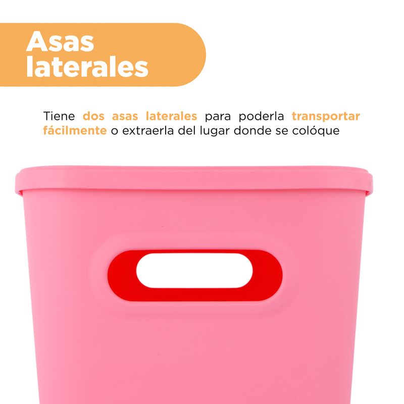 Organizador-de-pl-stico-con-tapa-serie-rainbow-l-rosa-Miniso-6-24082