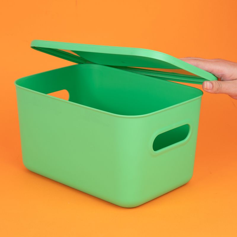 Organizador-de-pl-stico-con-tapa-serie-rainbow-l-verde-Miniso-2-24083