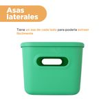 Organizador-de-pl-stico-con-tapa-serie-rainbow-l-verde-Miniso-6-24083