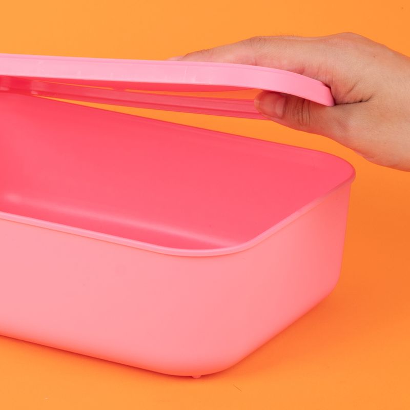 Organizador-de-pl-stico-con-tapa-serie-rainbow-s-rosa-Miniso-7-24086